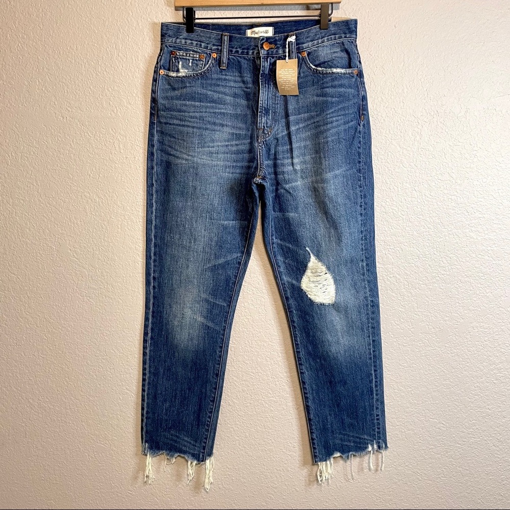 Madewell Perfect Summer Destructed Straight Jeans